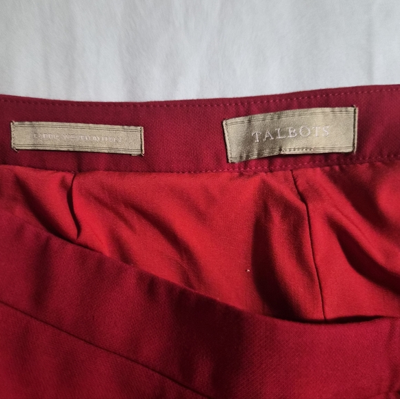 Talbots Red Power Suit Set - Fabric Woven in Italy 14P - Picture 4 of 16